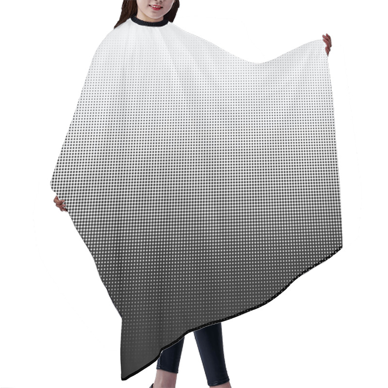 Personality  Halftone Dots On White Background Hair Cutting Cape