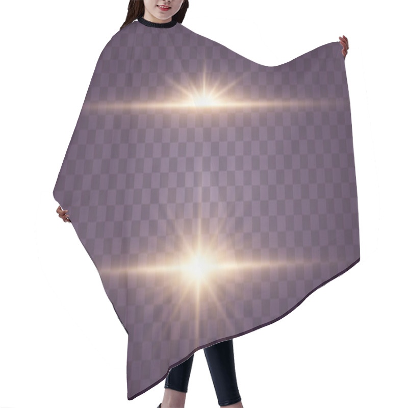 Personality  Yellow Sparkles, Light Hair Cutting Cape