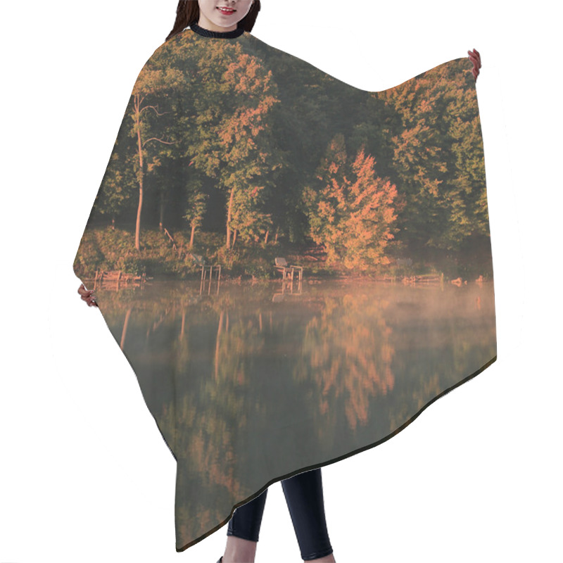 Personality  Nature Autumn Background Hair Cutting Cape