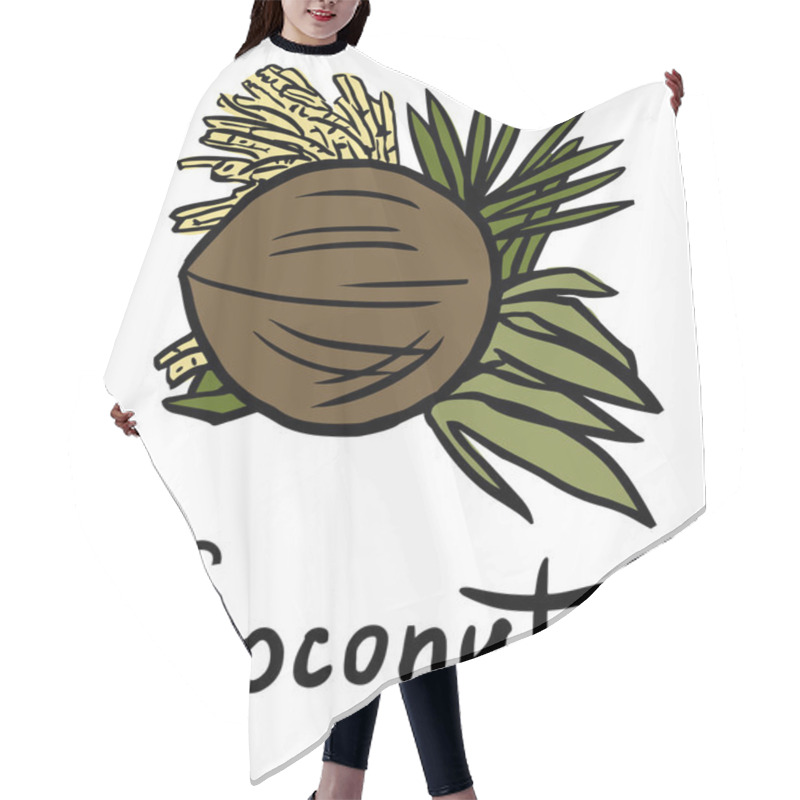 Personality  Coconut Hair Cutting Cape