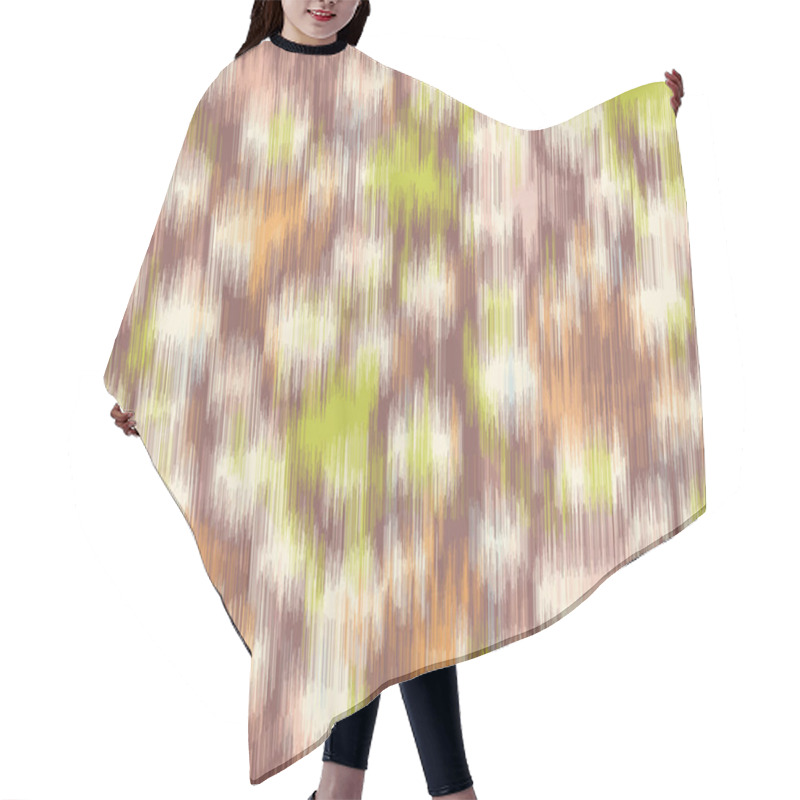 Personality  Blurred Camouflage Ikat Playful Vector Texture. Modern Animal Skin Mottled Background. Seamless  Hair Cutting Cape