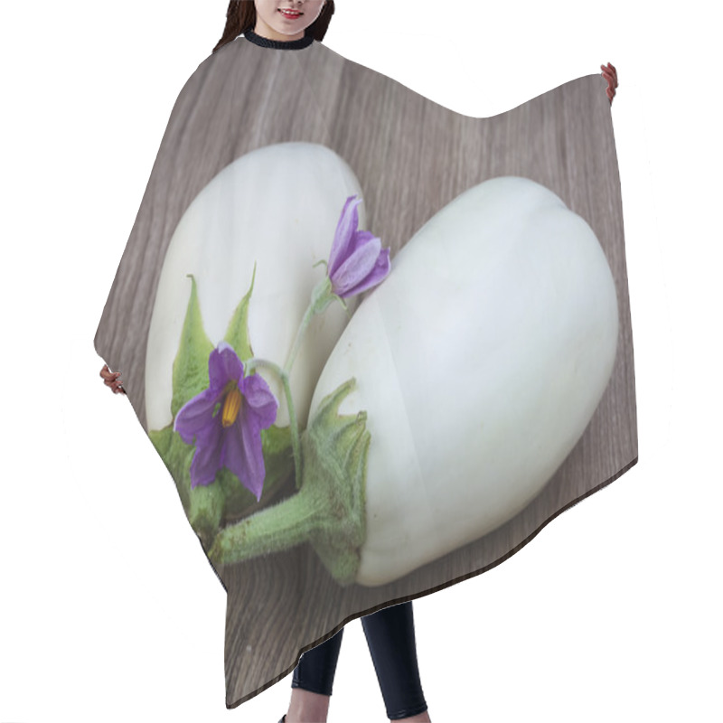 Personality  White Ripe Eggplants Hair Cutting Cape