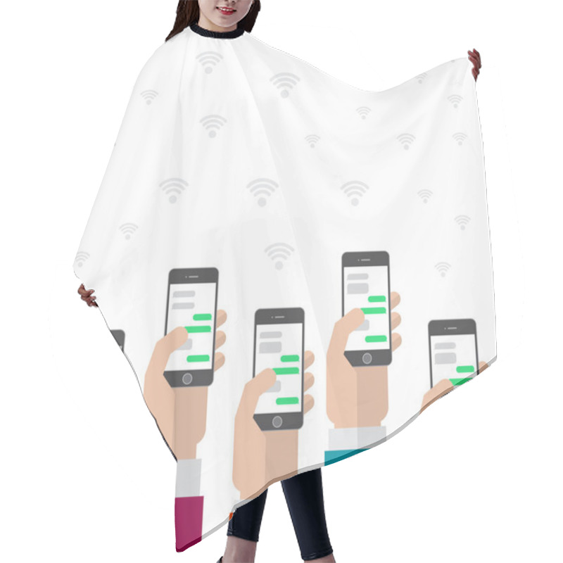 Personality  Banner Social Networks Hair Cutting Cape