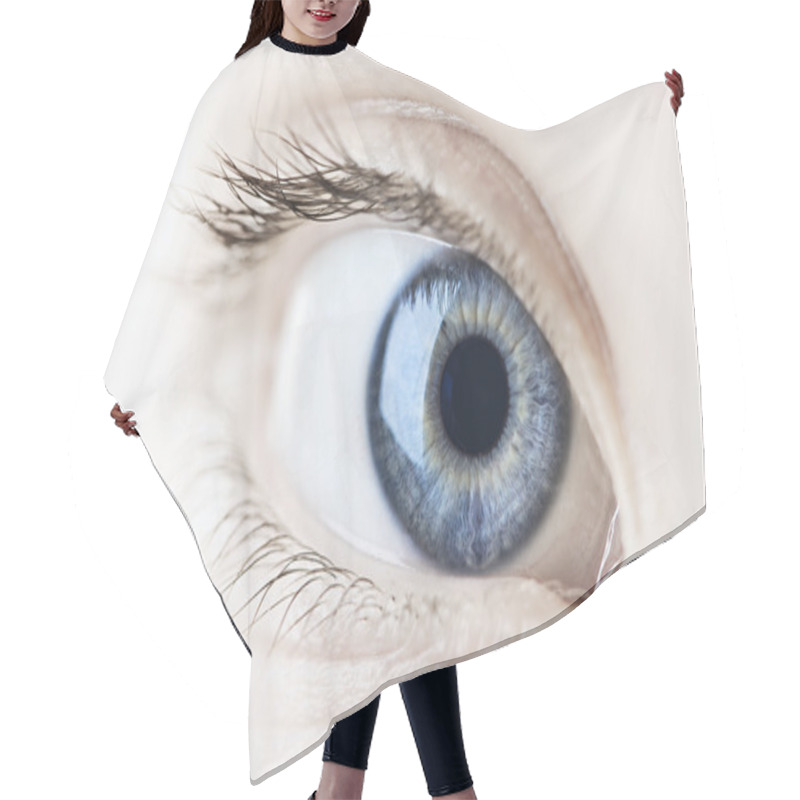 Personality  Eye Closeup Hair Cutting Cape