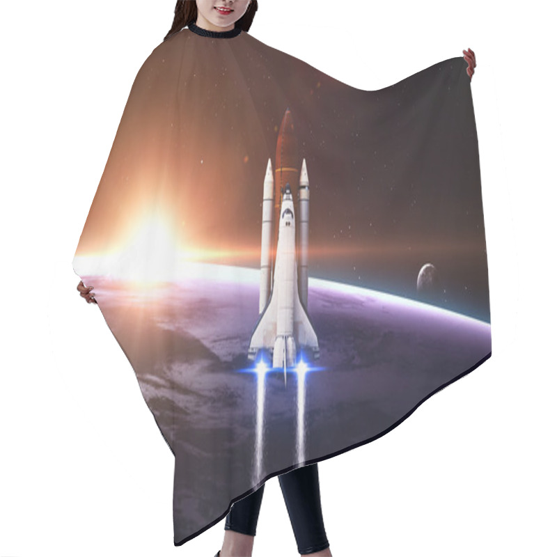 Personality  Space Shuttle Leaving Earth - Elements Of This Image Furnished By NASA Hair Cutting Cape