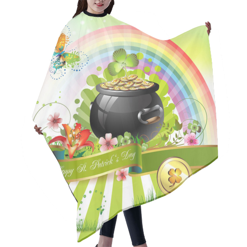 Personality  St. Patrick's Day Card Hair Cutting Cape