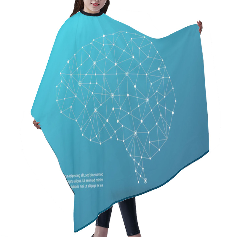 Personality  Brain Mapping Concept Illustration Hair Cutting Cape