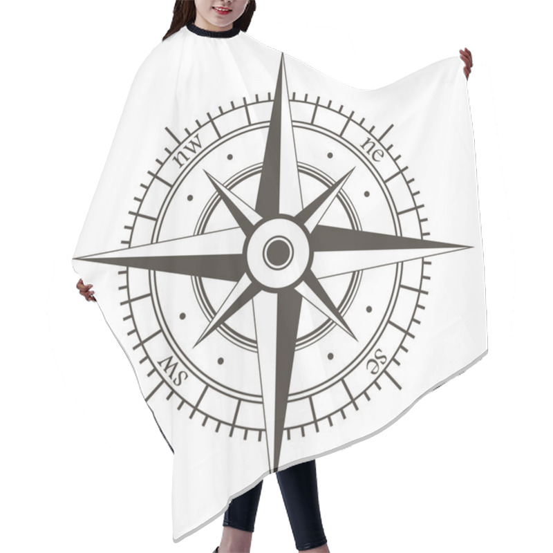 Personality  Wind Rose Hair Cutting Cape