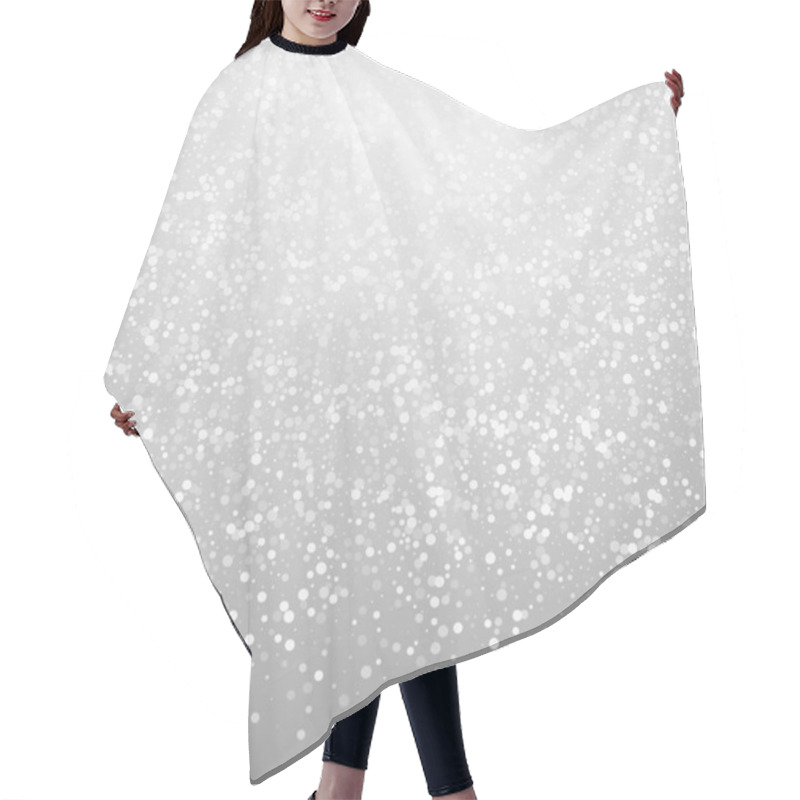 Personality  Random White Dots Christmas Background. Subtle Fly Hair Cutting Cape