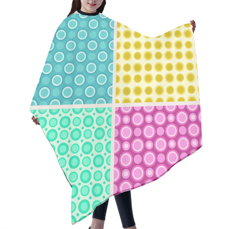 Personality  Seamless Pattern Hair Cutting Cape