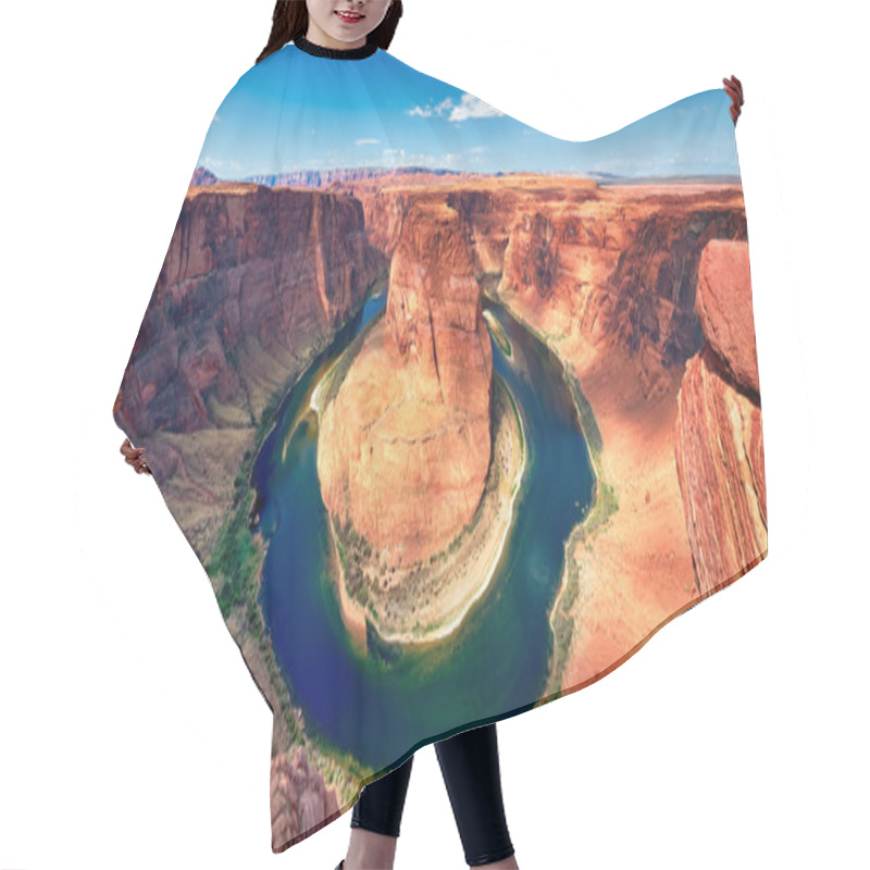 Personality  Panoramic View Of Horseshoe Bend Hair Cutting Cape