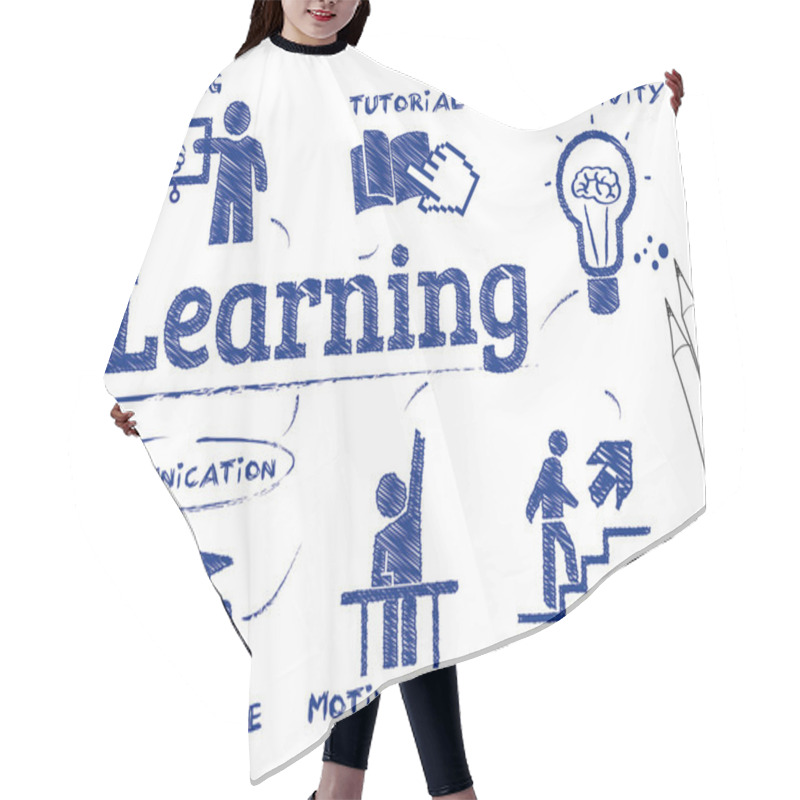 Personality  Learning Concept Hair Cutting Cape