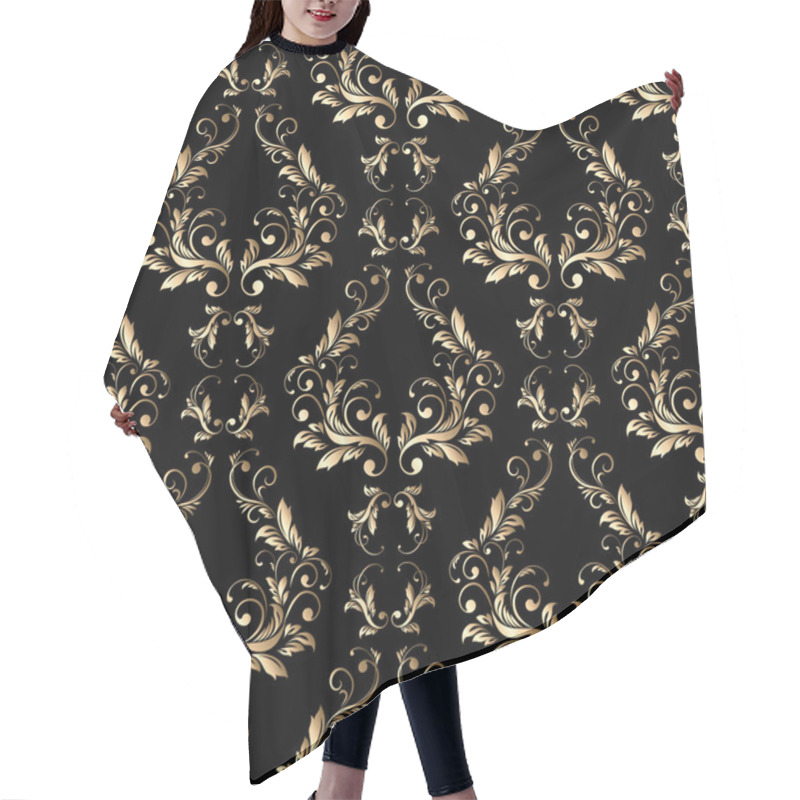 Personality  Damask Seamless Floral Pattern. Royal Wallpaper. Hair Cutting Cape