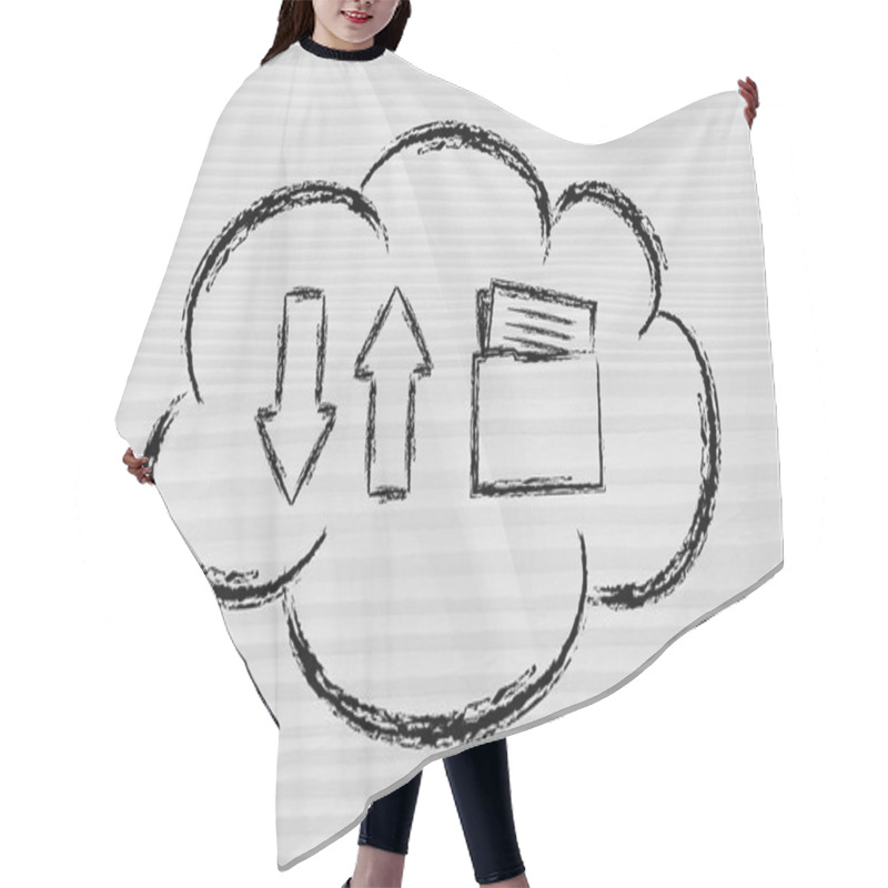 Personality  Cloud Computing Data Transfers Hair Cutting Cape