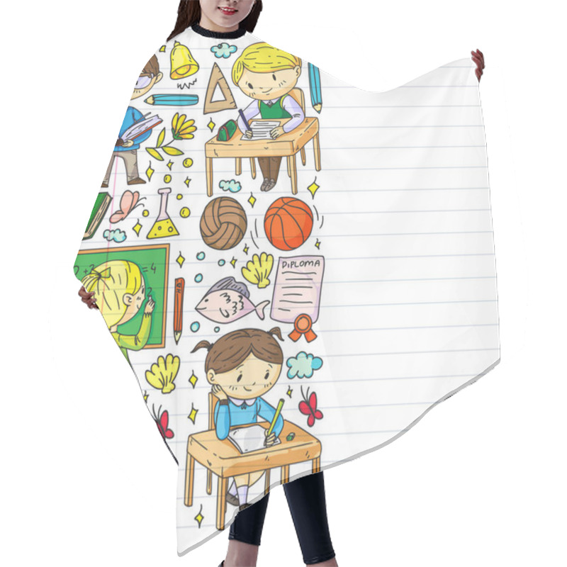 Personality  Back To School. Children Online Education. Chemistry And Biology. Geography And Physics. Creativity And Imagination. E-learning Icons. Hair Cutting Cape