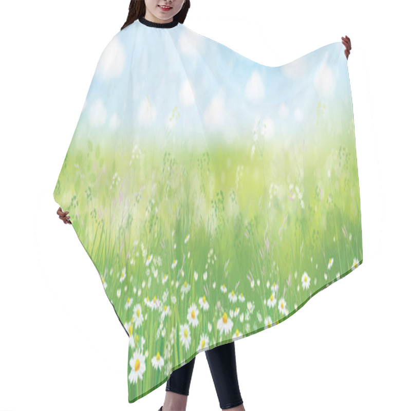 Personality  Summer Nature Background Hair Cutting Cape