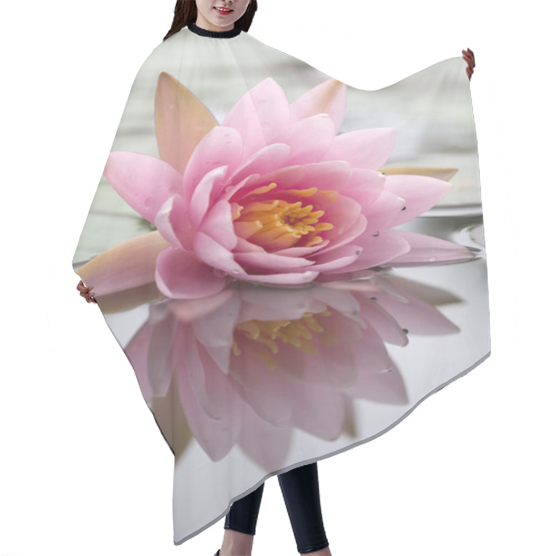 Personality  Beautiful Waterlily Hair Cutting Cape