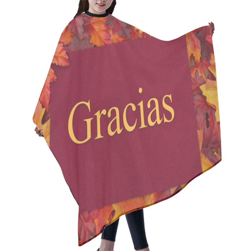 Personality  Spanish Thank You Greeting Card Hair Cutting Cape