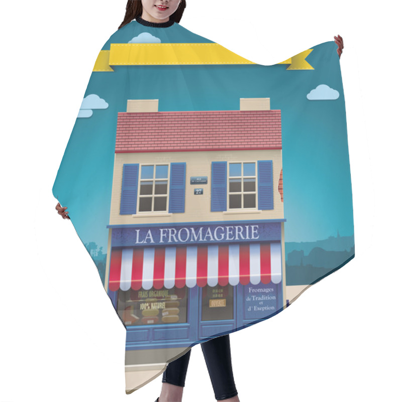 Personality  Vector Cheese Shop XXL Icon Hair Cutting Cape