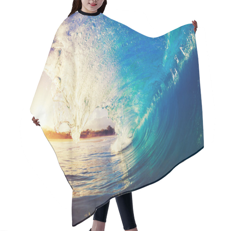 Personality  Sunrise Wave Hair Cutting Cape