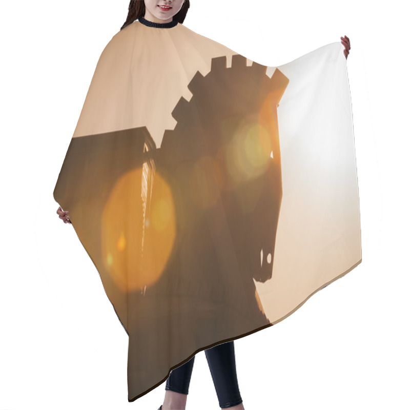 Personality  Trojan Horse Structure Hair Cutting Cape