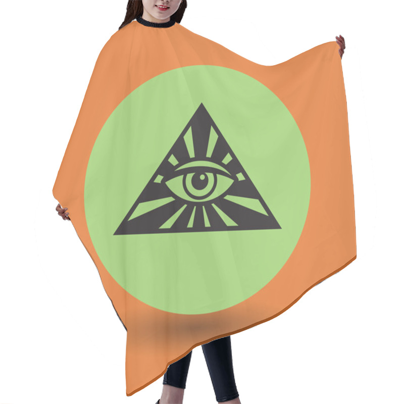 Personality  Eye Of Providence Symbol Hair Cutting Cape