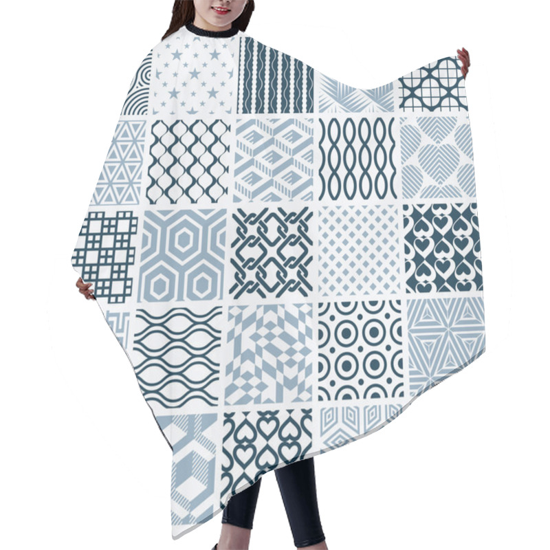 Personality  Set Of Vector Endless Geometric Patterns  Hair Cutting Cape