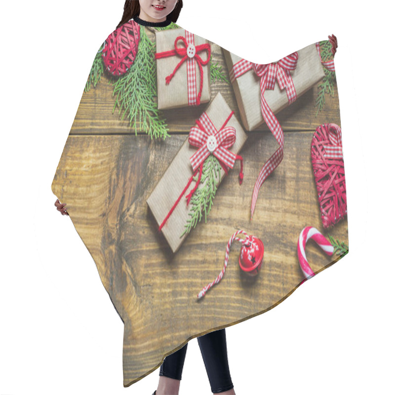 Personality  Christmas Gifts With Handmade Decoration Hair Cutting Cape