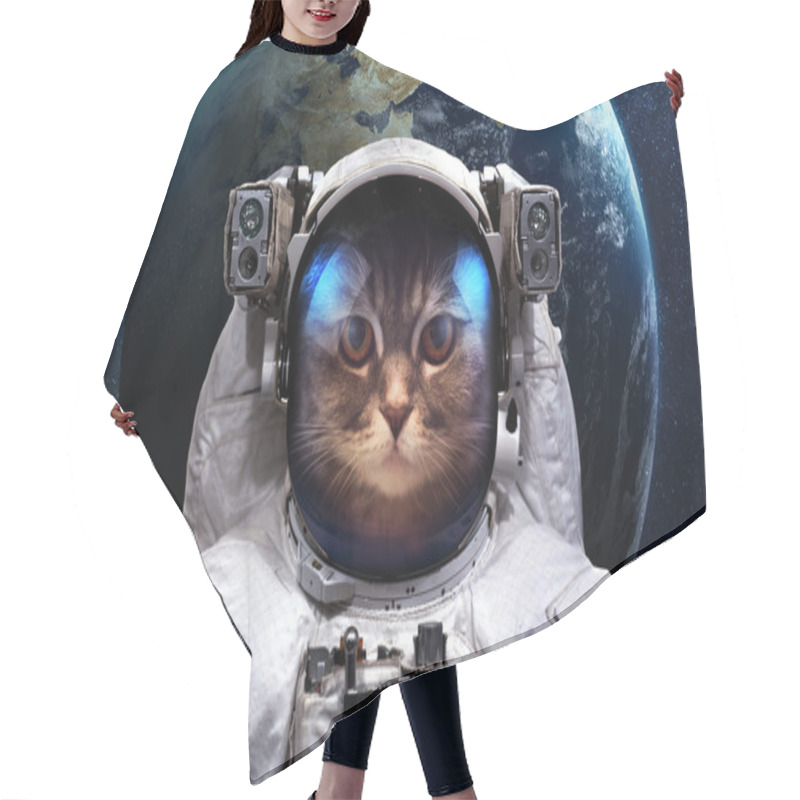 Personality  Cat Astronaut In Outer Space. Spacewalk. Elements Of This Image Furnished By NASA Hair Cutting Cape