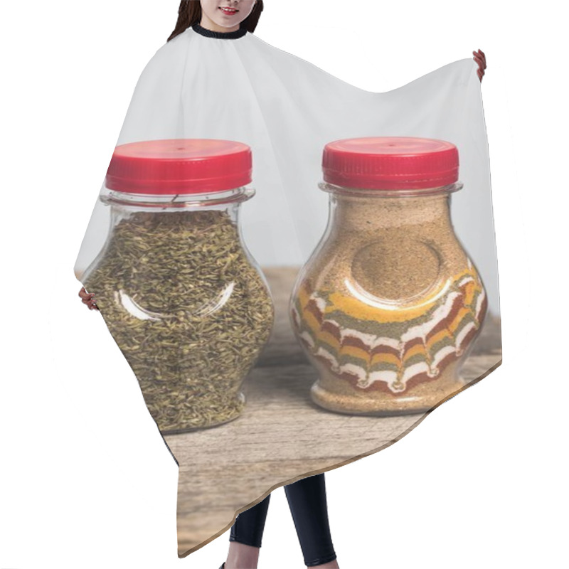 Personality  Traditional Spices Of Bulgaria - Czubryca And Set Of Traditional Spices Hair Cutting Cape