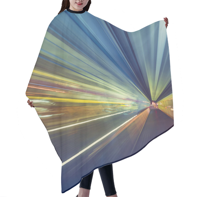 Personality  Technology Concept Via A Tokyo Monorail Hair Cutting Cape