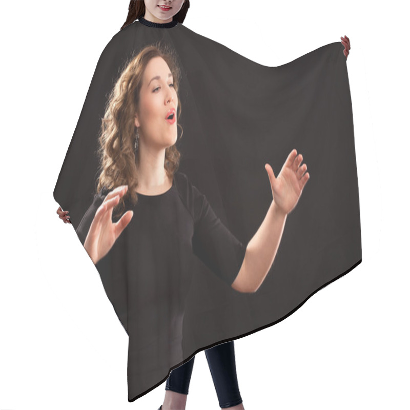 Personality  Female Choir Conductor Hair Cutting Cape