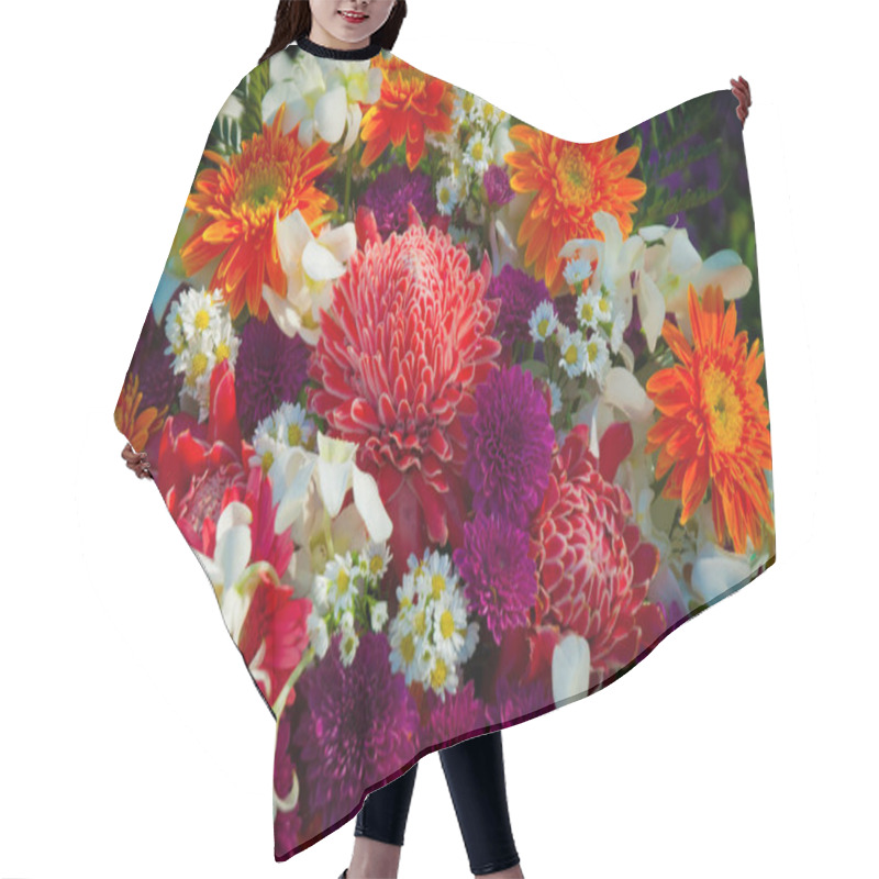 Personality  Orchids Hair Cutting Cape