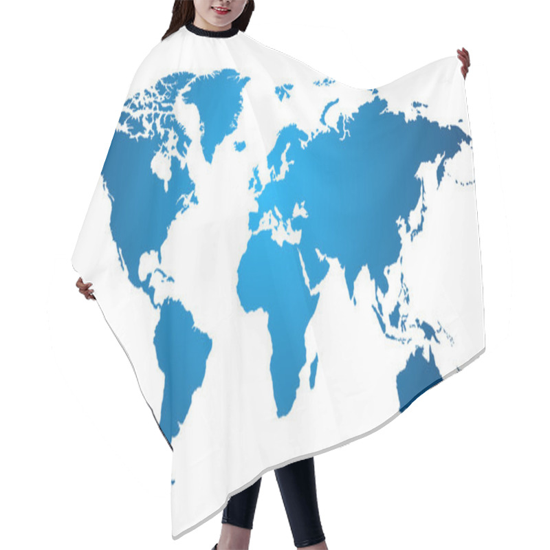 Personality  World Map Hair Cutting Cape