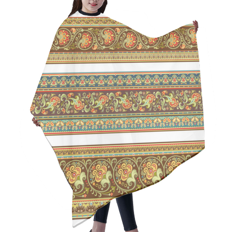 Personality  Abstract Ethnic Stripes. Ornamental Borders Set Hair Cutting Cape