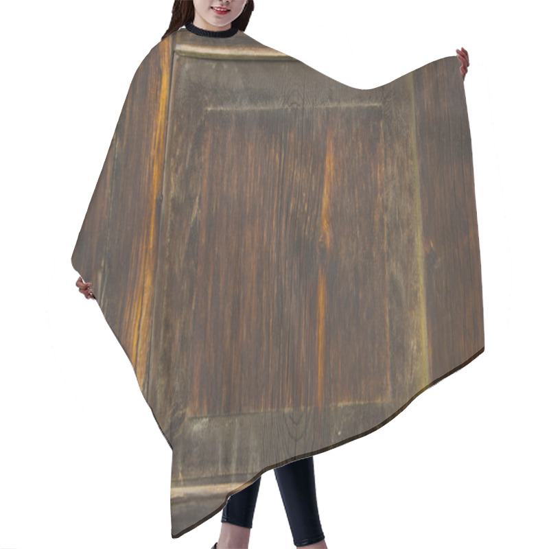 Personality  Grunge Style Wooden Frame Hair Cutting Cape