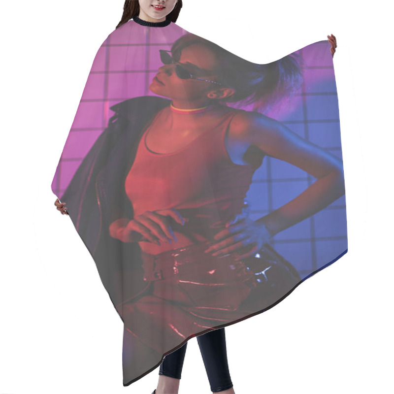 Personality  Disco Girl On Party  Hair Cutting Cape