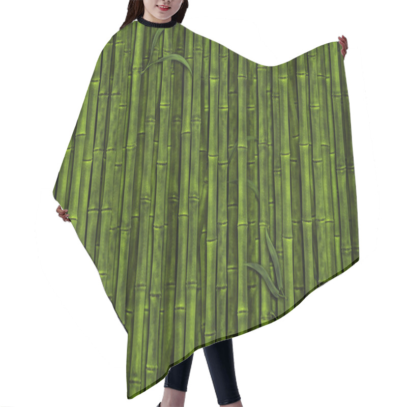 Personality  Illustration Of The Green Bamboo Forest Background Hair Cutting Cape