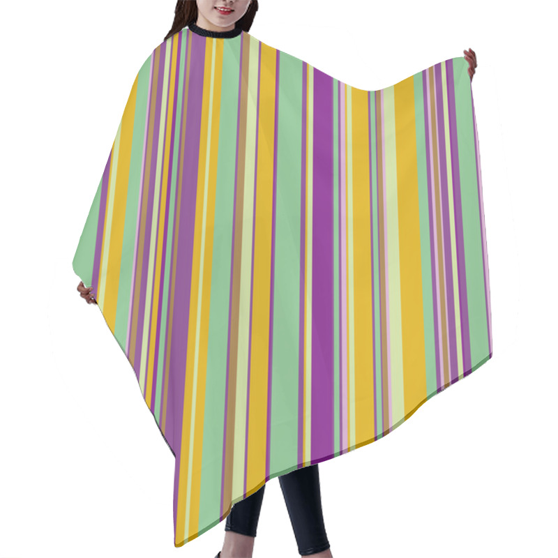 Personality  Striped Seamless Pattern Hair Cutting Cape