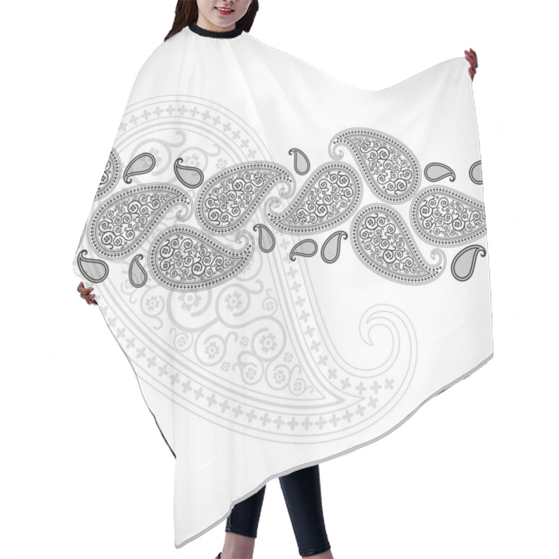 Personality  Traditional Asian Pattern Hair Cutting Cape