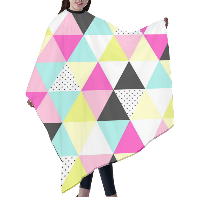 Personality  Seamless Triangular Pattern Hair Cutting Cape