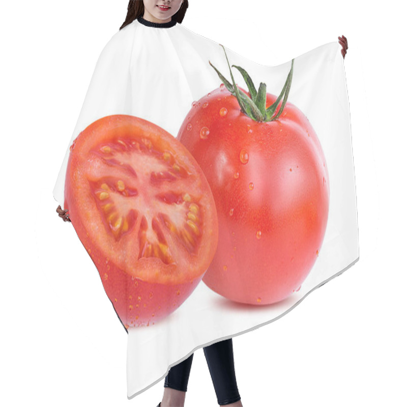 Personality  Tomato Isolated On White Background  Hair Cutting Cape