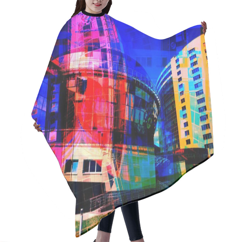 Personality  Urban Art Hair Cutting Cape