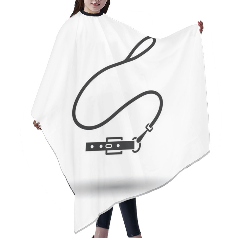 Personality  Dog Lead Icon Hair Cutting Cape