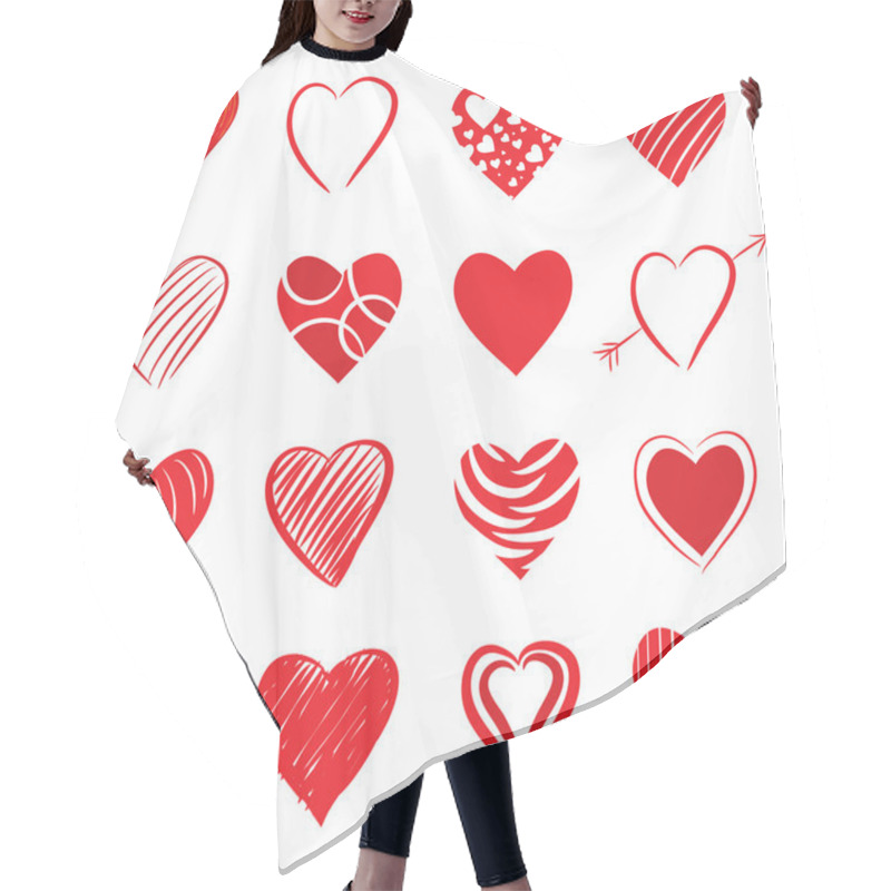 Personality  Heart Shapes Hair Cutting Cape