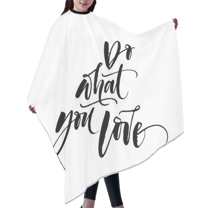 Personality  Inspirational Quote Calligraphy Hair Cutting Cape