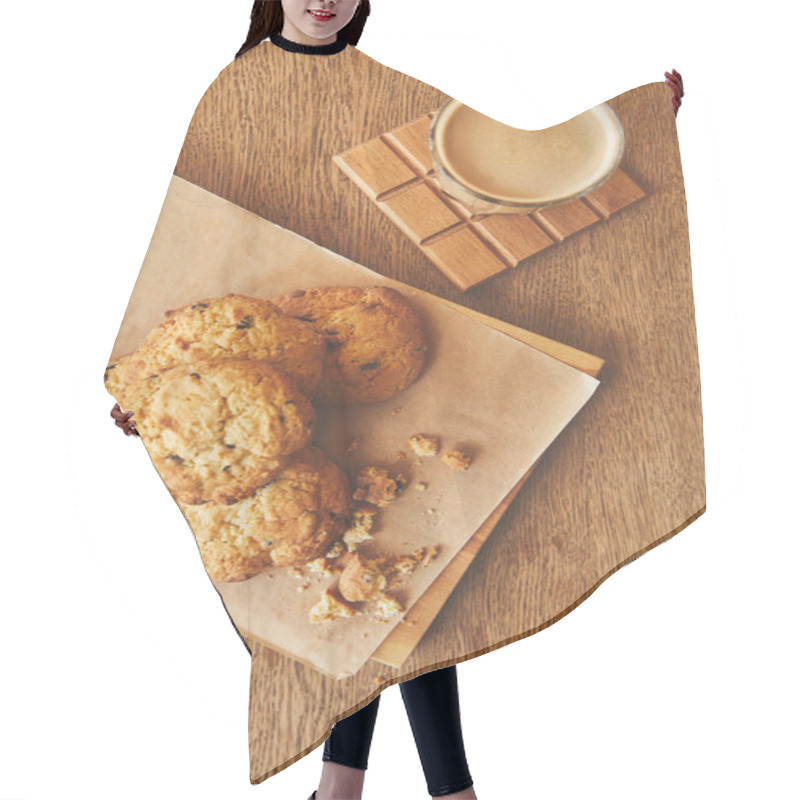 Personality  Homemade Cookies Served With Hot Cocoa Hair Cutting Cape