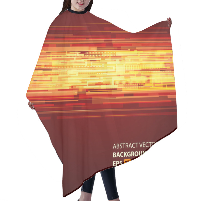 Personality  Abstract Shiny Technology Lines And Light Vector Background. Eps 10 Hair Cutting Cape