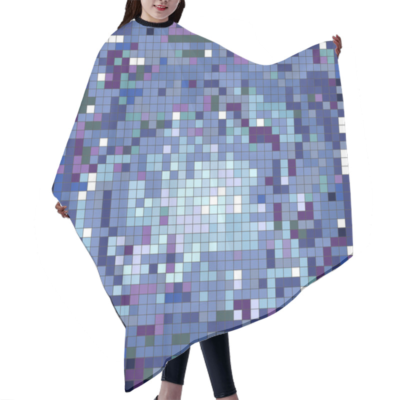 Personality  Seamless Background With Squares Hair Cutting Cape