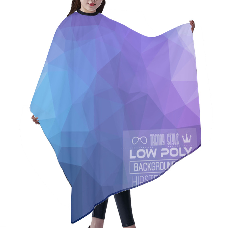 Personality  Low Poly Triangular Trendy Background Hair Cutting Cape